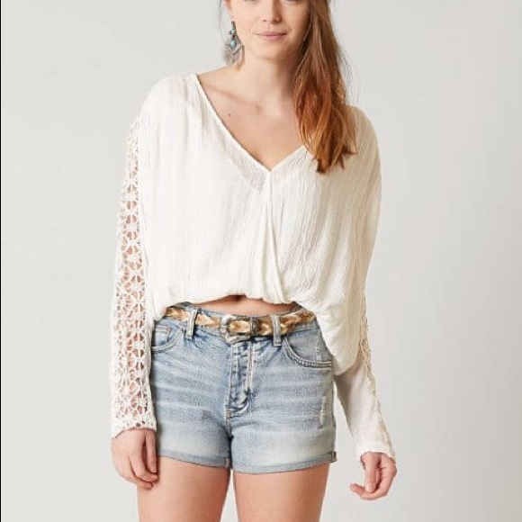 Free People Runaway Crochet Top - Picture 1 of 10